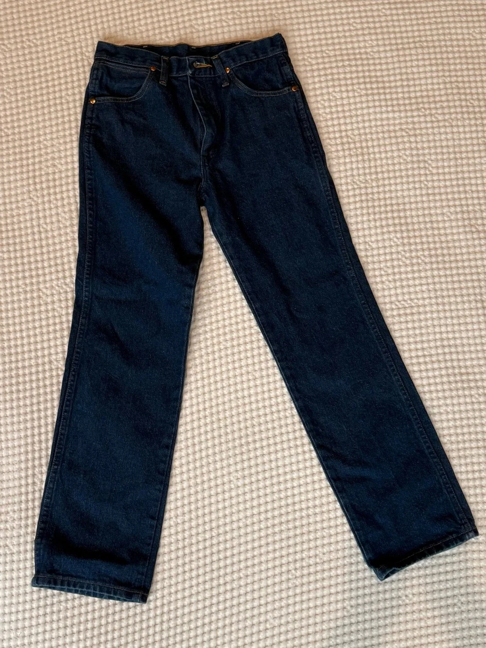 Wrangler Men's Deep Indigo Straight Jeans